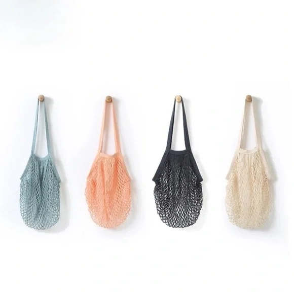 🍑 Parisienne Market Net Tote Peach - Picture 6 of 6